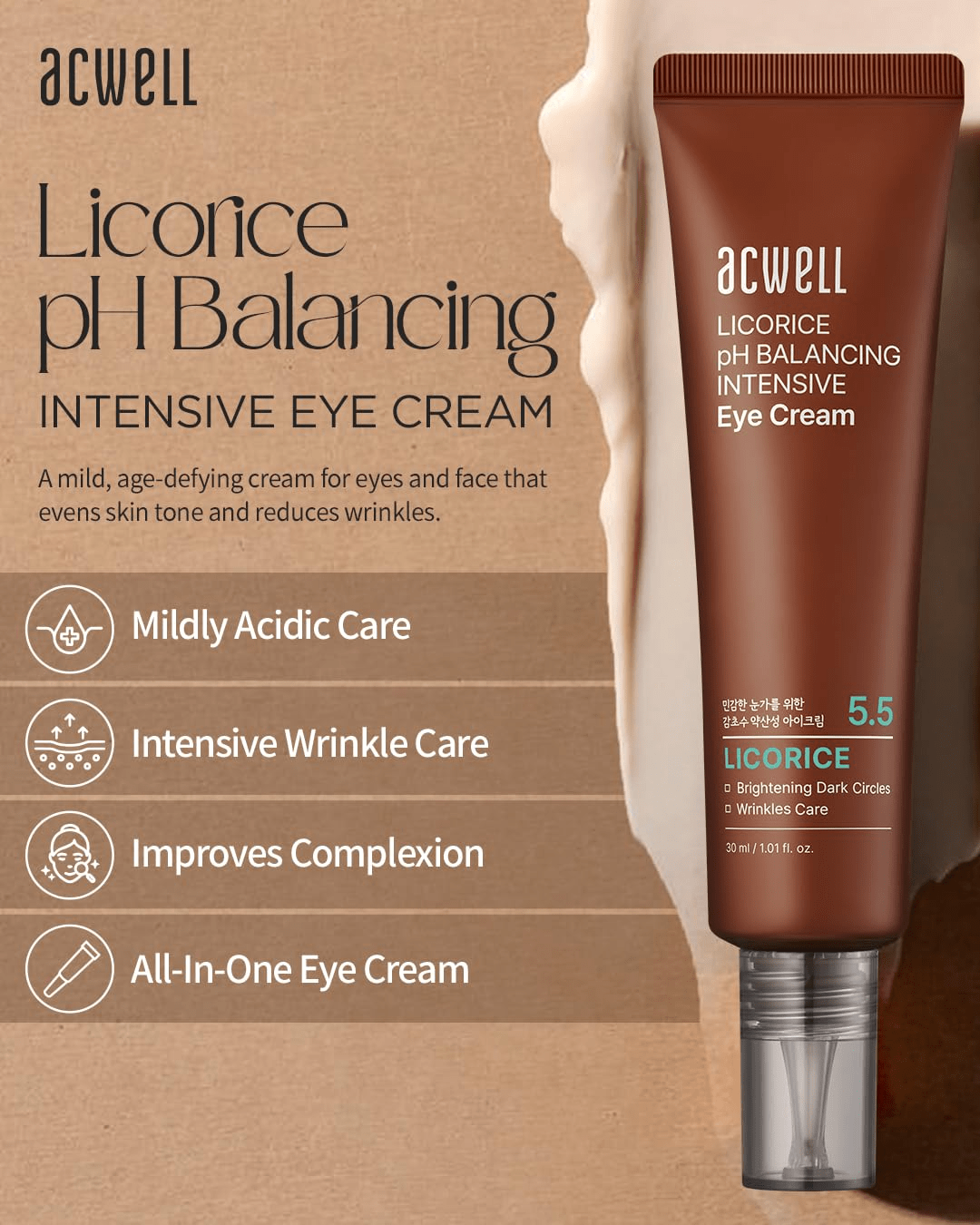 skincare-kbeauty-glowtime-ACWELL Licorice pH Balnacing Intensive Eye Cream