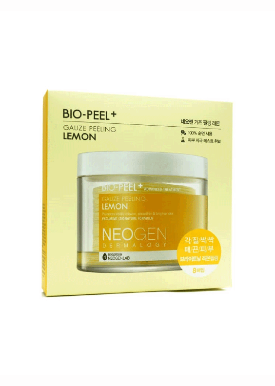 Neogen Bio Peeling Gauze Peeling Lemon 8 Pads skincare-kbeauty-glowtime-Neogen Bio Peel Gauze Lemon 8 pads