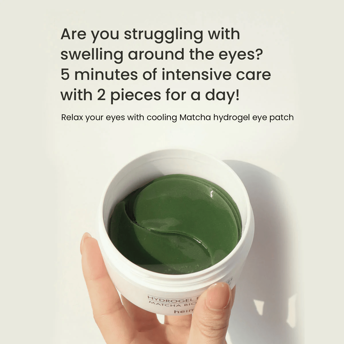 skincare-kbeauty-glowtime-heimish matcha biome hydrogel eye patch
