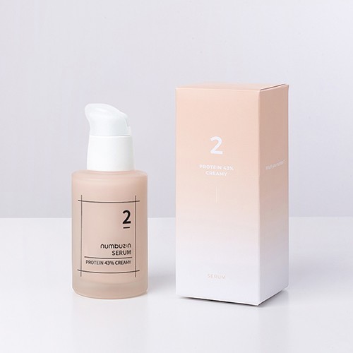 No.2 Protein 43% Creamy Serum box skincare-kbeauty-glowtime-numbuzin no 2 protein creamy serum