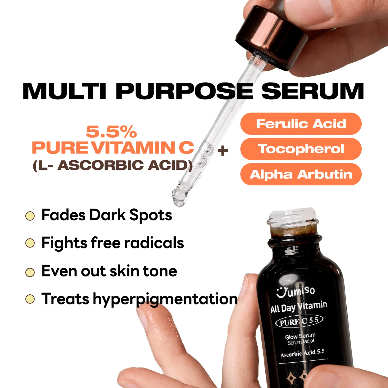 Jumiso All day vitamin Pure c 5.5 model skincare-kbeauty-glowtime-jumiso all day vitamin pure C 5.5 glow serum