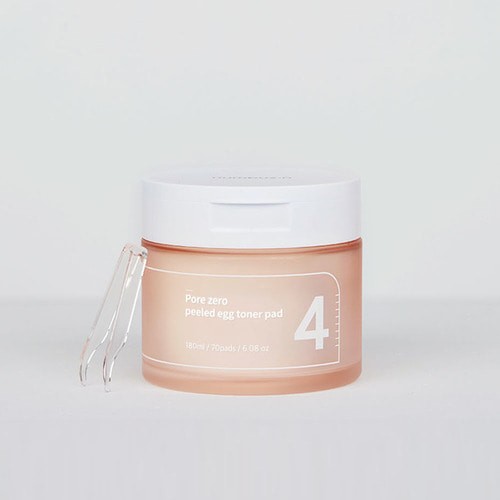 skincare-kbeauty-glowtime-numbuzin no 4 pore zero peeled egg toner pad