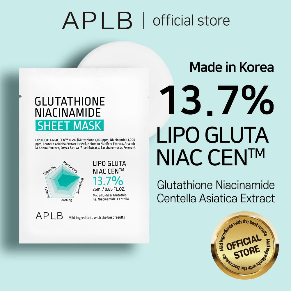 skincare-kbeauty-glowtime-aplb glutathione Niacinamide sheet mask