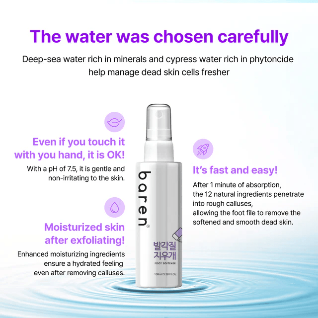 BAREN Callus Remover Foot Spray 4 skincare-kbeauty-glowtime-baren callus remover foot spray