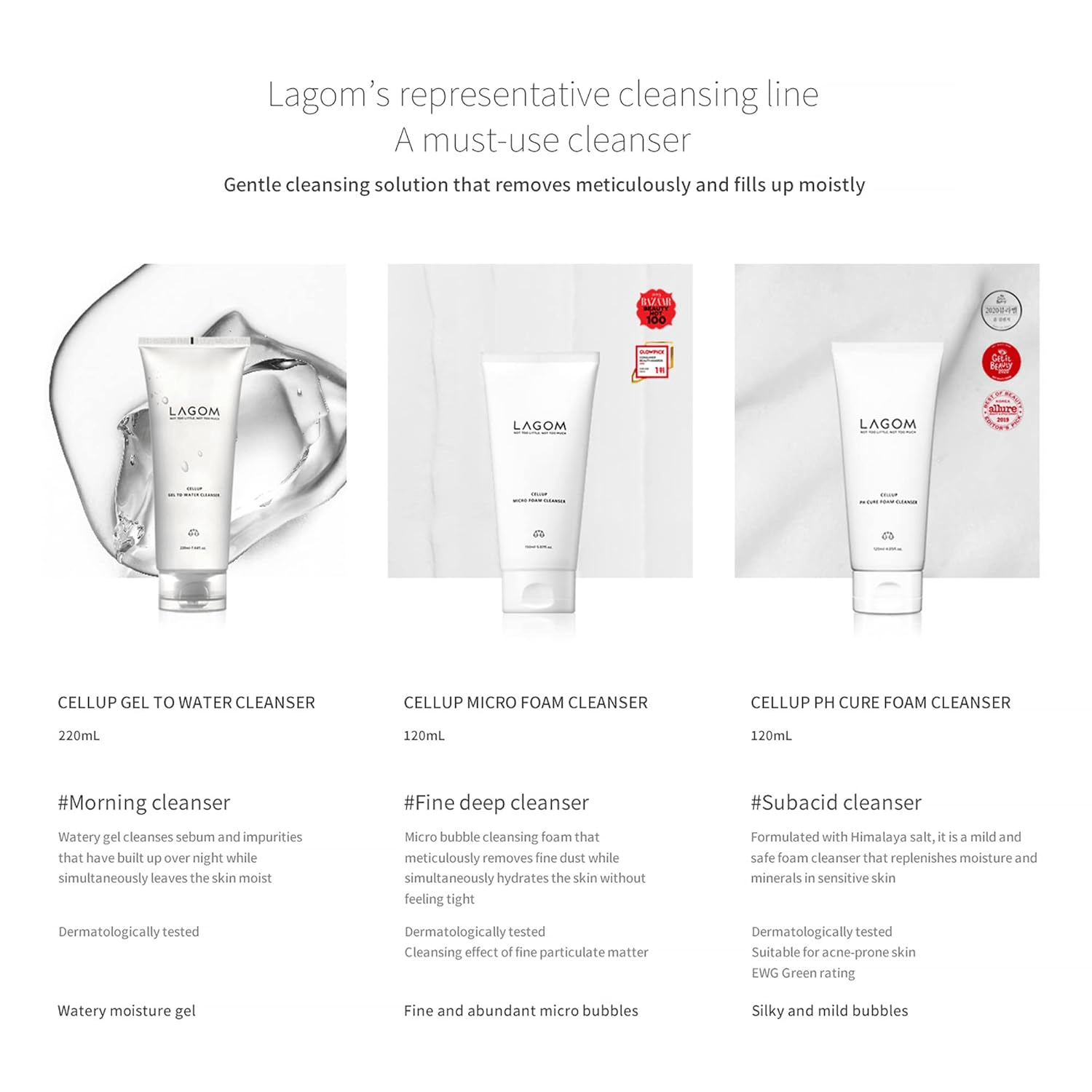 LAGOM Cellup pH Cure Foam Cleanser 8 skincare-kbeuaty-glowtime lagom cellup ph cure foam cleanser