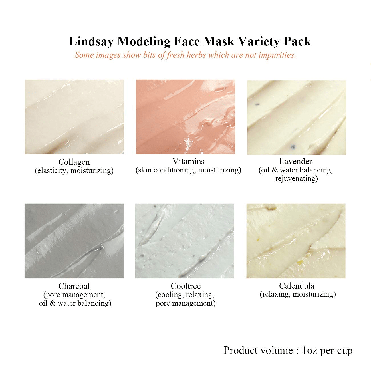 LINDSAY Modeling Mask Cup Pack Calming Herb 12 skincare-kbeauty-glowtime-LIndsay MOdelling Mask Cup Pack