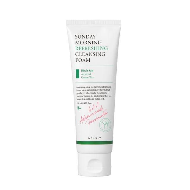 AXIS Y Sunday Morning Cleansing Refreshing Foam 1 skincare-kbeauty-glowtime-axis y sunday morning cleansing refreshing foam