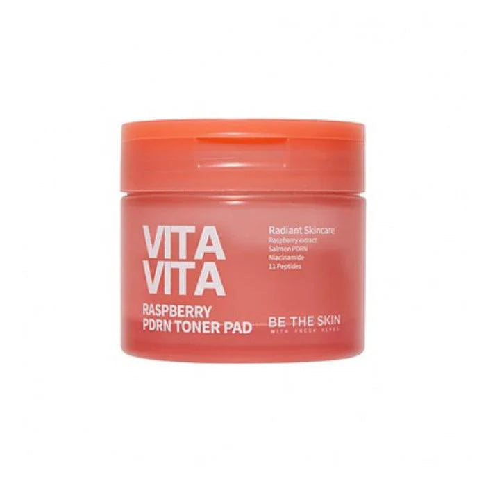 skincare-kbeauty-glowtime-be the skin raspberry pdrn toner pad