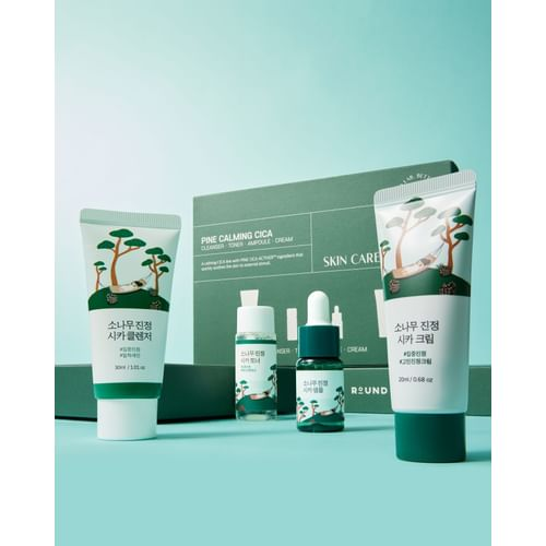 ROUND LAB Pine Calming Cica Trial Kit 1 skincare-kbeauty-glowtime-round lab pine calming cica trial kit
