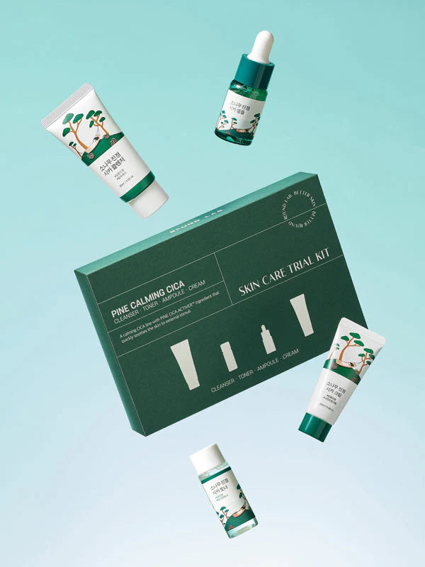 ROUND LAB Pine Calming Cica Trial Kit 3 skincare-kbeauty-glowtime-round lab pine calming cica trial kit