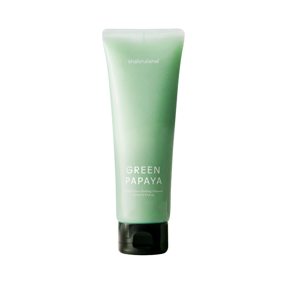 skincare-kbeauty-glowtime-shaishaishai green papaya body and face peeling cleanser