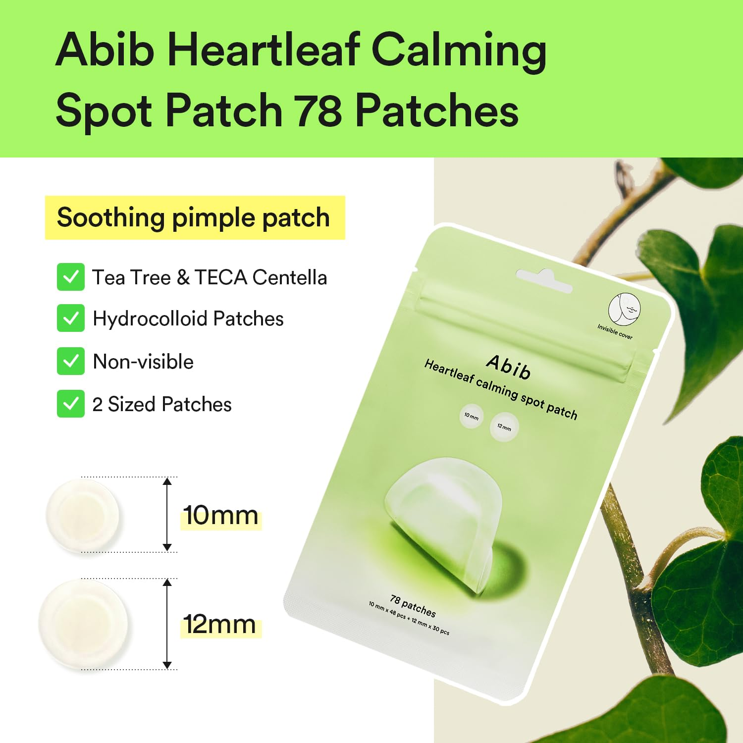 ABIB Heartleaf Calming Spot Patch 3 skincare-kbeauty-glowtime-abib heartleaf calming spot patch