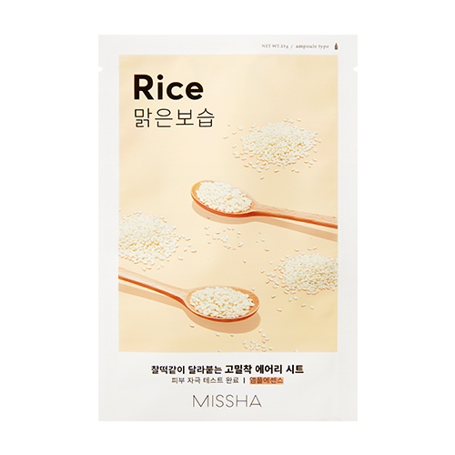 MISSHA Airy Fit Sheet mask Rice skincare-kbeauty-glowtime-missha airy fit sheet mask rice