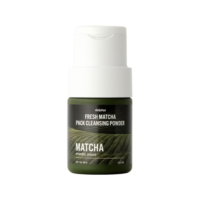 skincare-kbeauty-glowtime-delphyr fresh matcha pack cleansing powder