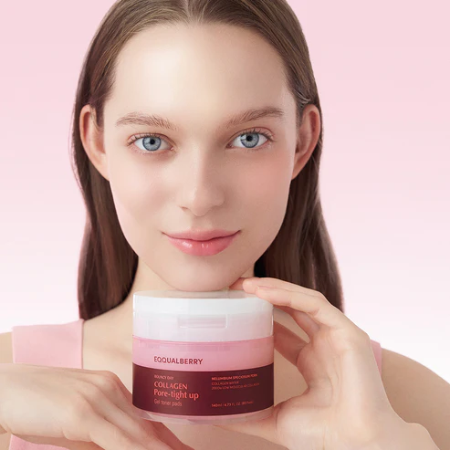 EQQUALBERRY Collagen Pore Tight Up Gel Toner pad 2 skincare-kbeauty-glowtime-eqqualberry collagen pore tight up gel toner pad