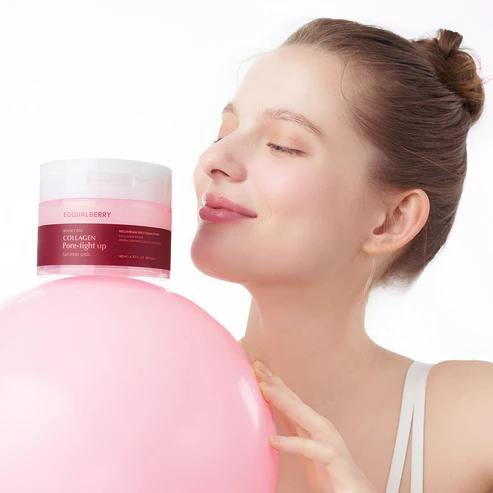 EQQUALBERRY Collagen Pore Tight Up Gel Toner pad 6 skincare-kbeauty-glowtime-eqqualberry collagen pore tight up gel toner pad