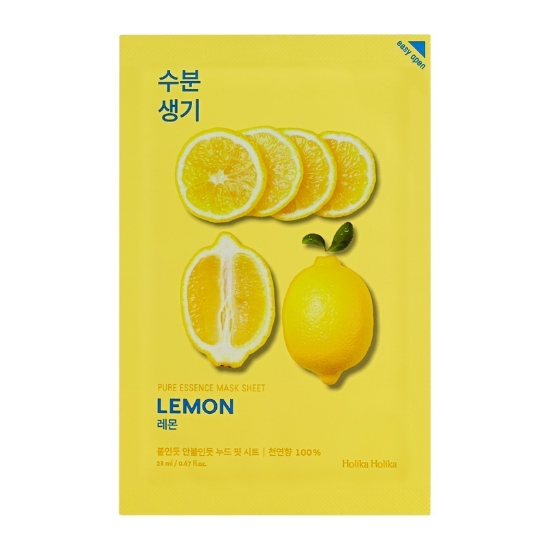 HOLIKA HOLIKA Pure Essence Mask Sheet lemon skincare-kbeauty-glowtime-holika holika pure essence mask sheet lemon