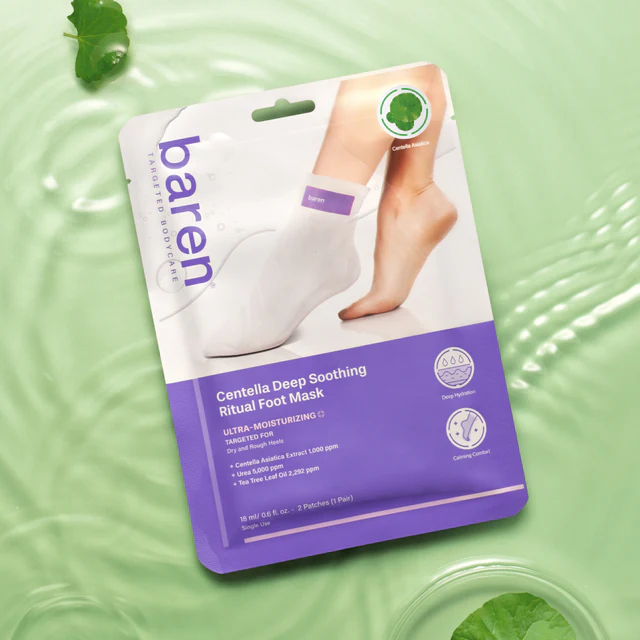 skincare-kbeauty-glowtime-baren centella deep soothing ritual foot mask