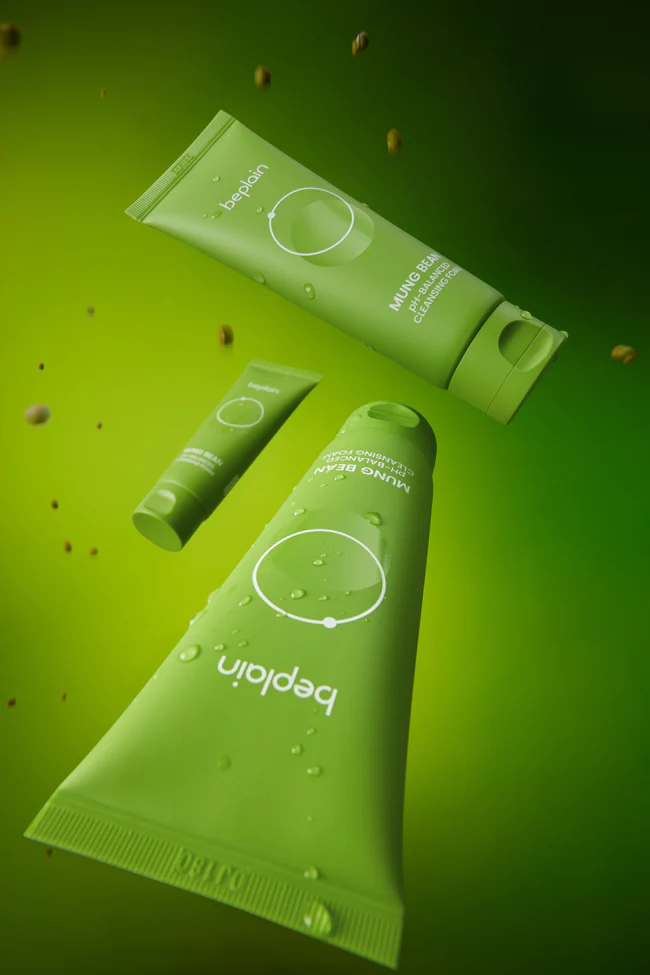 skincare-kbeauty-glowtime-beplain mung bean ph balanced cleansing foam