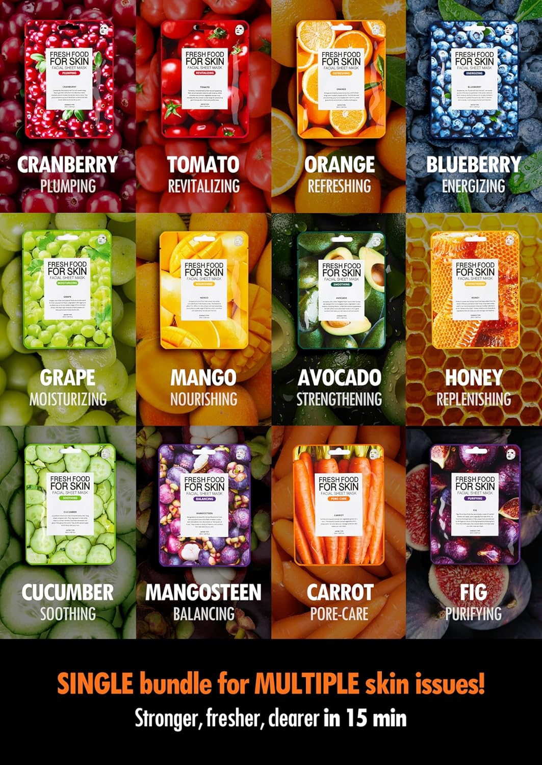 FARM SKIN Fresh Food Facial Sheet Mask 11 skincare-kbeauty-glowtime-farm skin fresh food facial sheet mask
