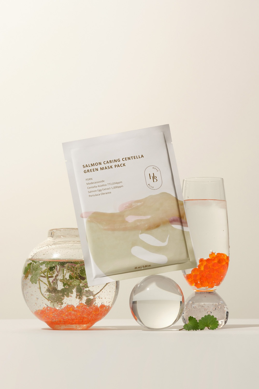 HEVEBLUE Salmon Caring Centella Green Mask Pack 1 skincare-kbeauty-glowtime-heveblue salmon caring centella green mask pack