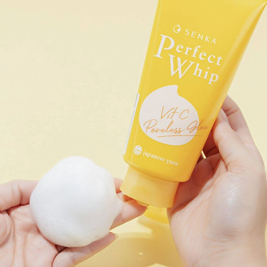 skincare-kbeauty-glowtime-shiseido-senka perfect whip yuzu vit c poreless glow face wash