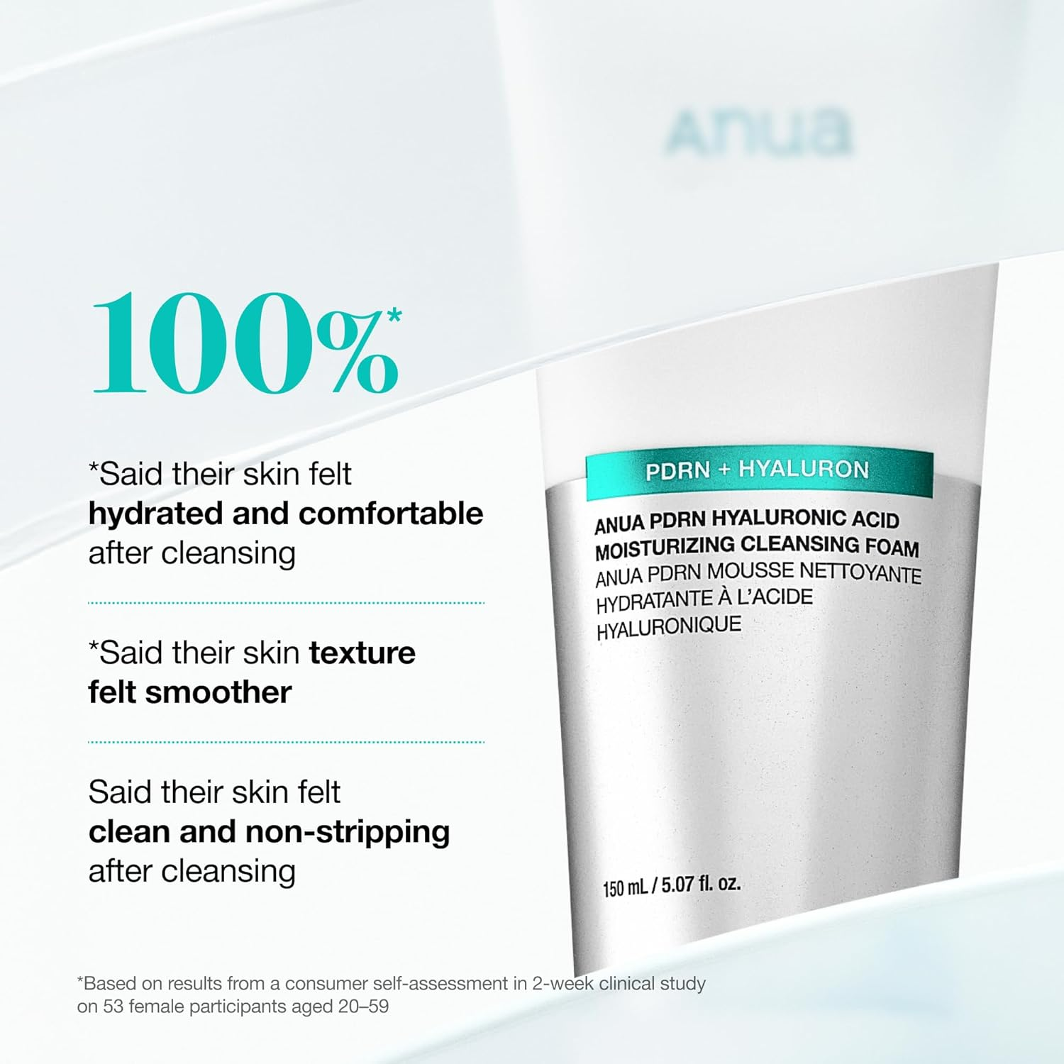 ANUA PDRN Hyaluronic Acid Moisturizing Cleansing Foam 6 skincare-kbeauty-glowtime-anua pdrn hyuluronic acid moisturizing cleansing foam