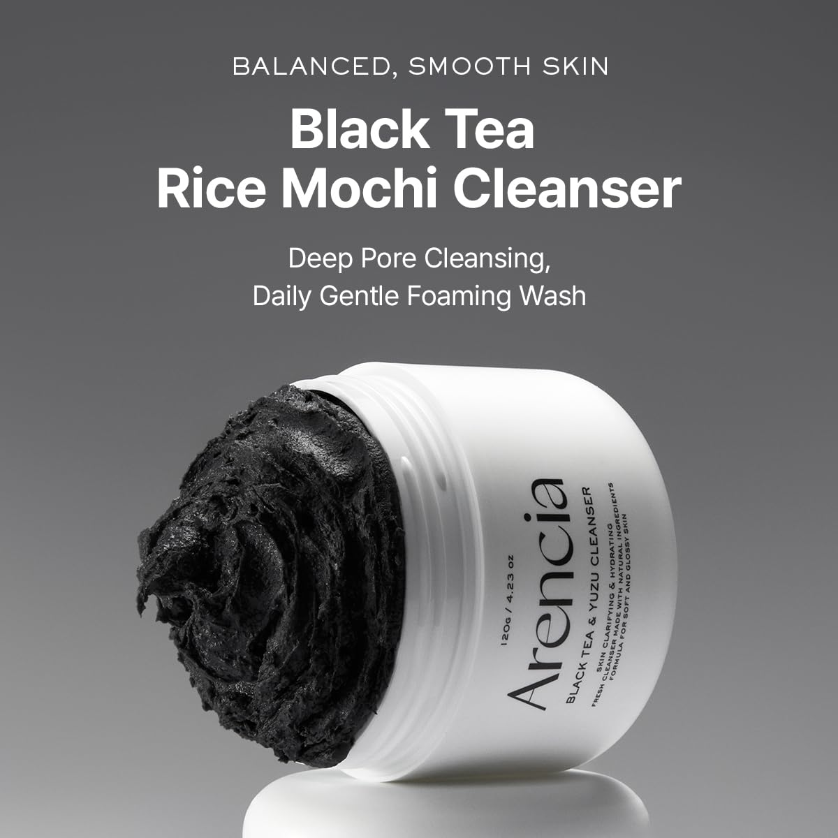 ARENCIA Black Tea Rice Mochi Cleanser 6 skincare-kbeauty-glowtime-arencia black tea rice mochi cleanser
