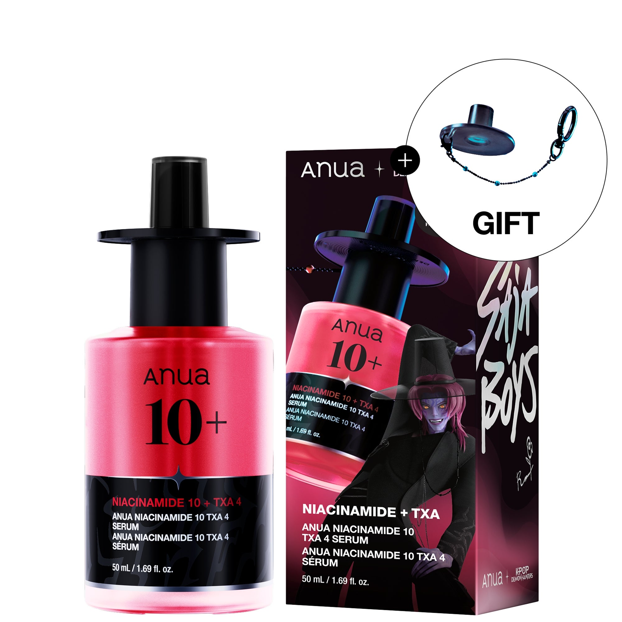 skincare-kbeauty-glowtime-anua niacinamide 10 txa 4 serum set k pop demon hunters collaboration