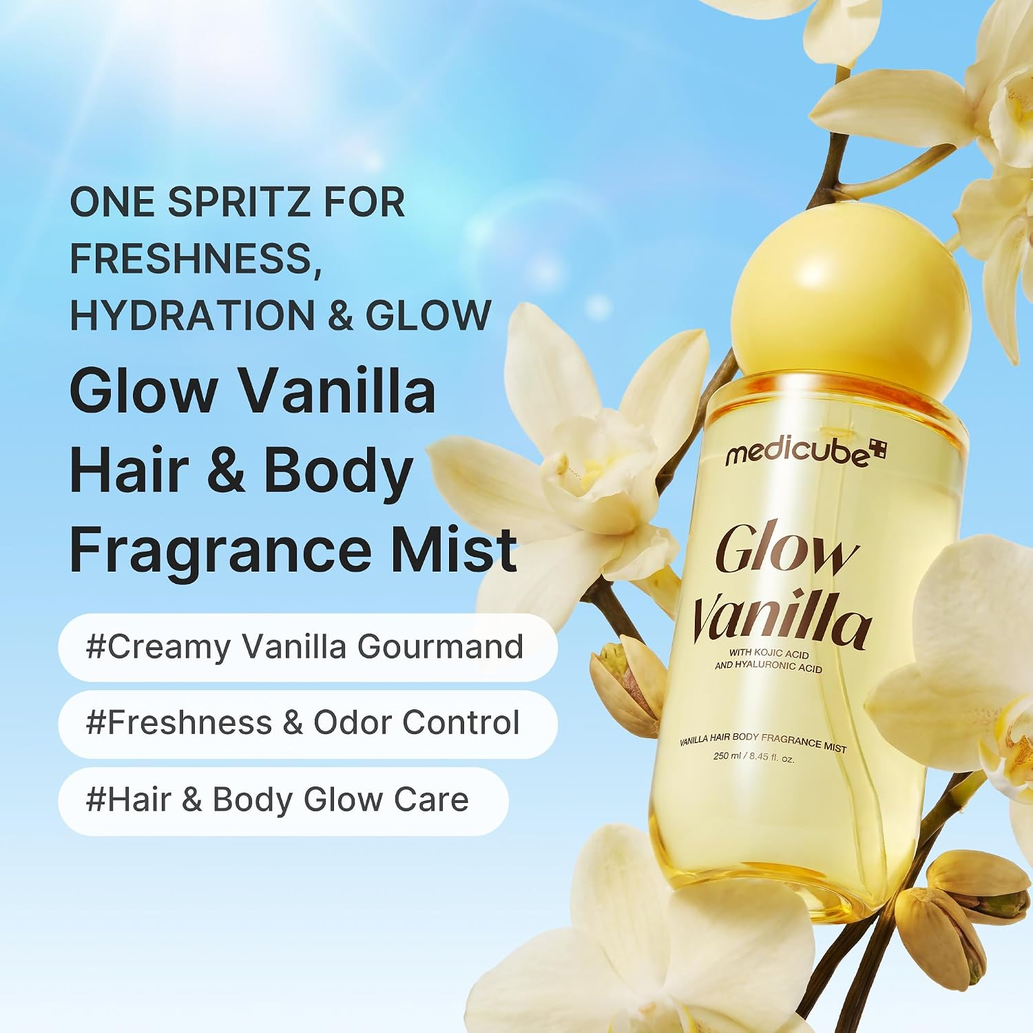skincare-kbeauty-glowtime-medicube vanilla hair body fragrance