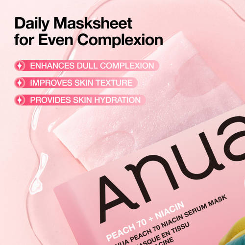 ANUA Peach 70 Niacin Serum Mask k pop demon hunters 5 skincare-kbeauty-glowtime-anua peach 70 niacin serum mask